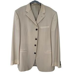 Versace Classic 40  V2 men's blazer beige Sport Coat dinner jacket Vintage Y2K